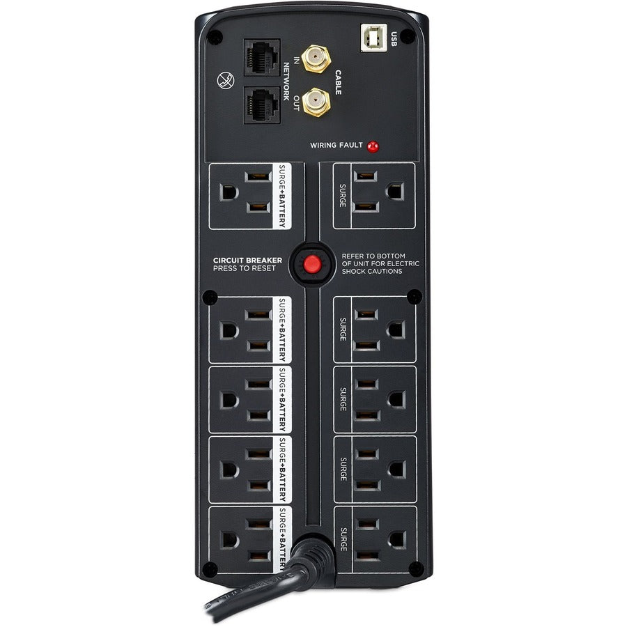 CyberPower UPS Systems LX1500GU-FC PC Battery Backup - Capacity: 1500 VA / 900 W LX1500GU-FC