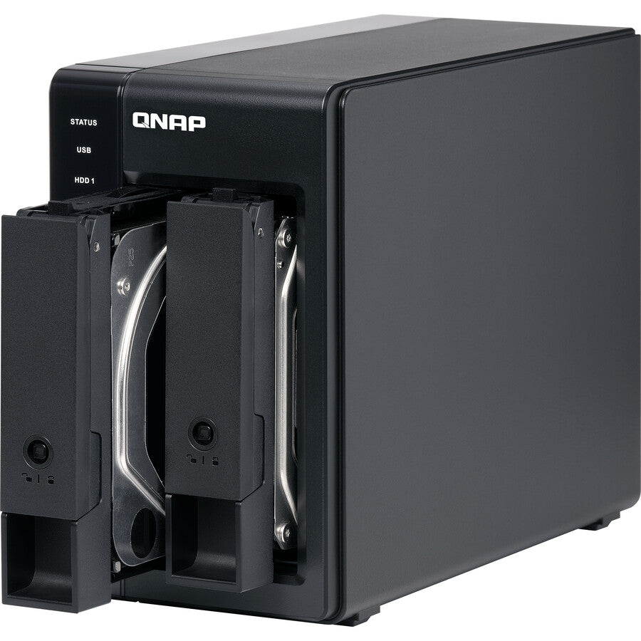 QNAP 2 Bay USB Type-C Direct Attached Storage with Hardware RAID TR-002-US
