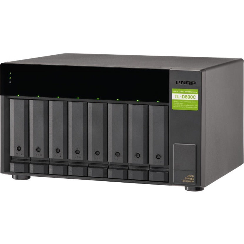 QNAP TL-D800C Boîtier de disque SATA/600 - USB 3.2 (Gen 2) Type C Tour d'interface hôte TL-D800C-US