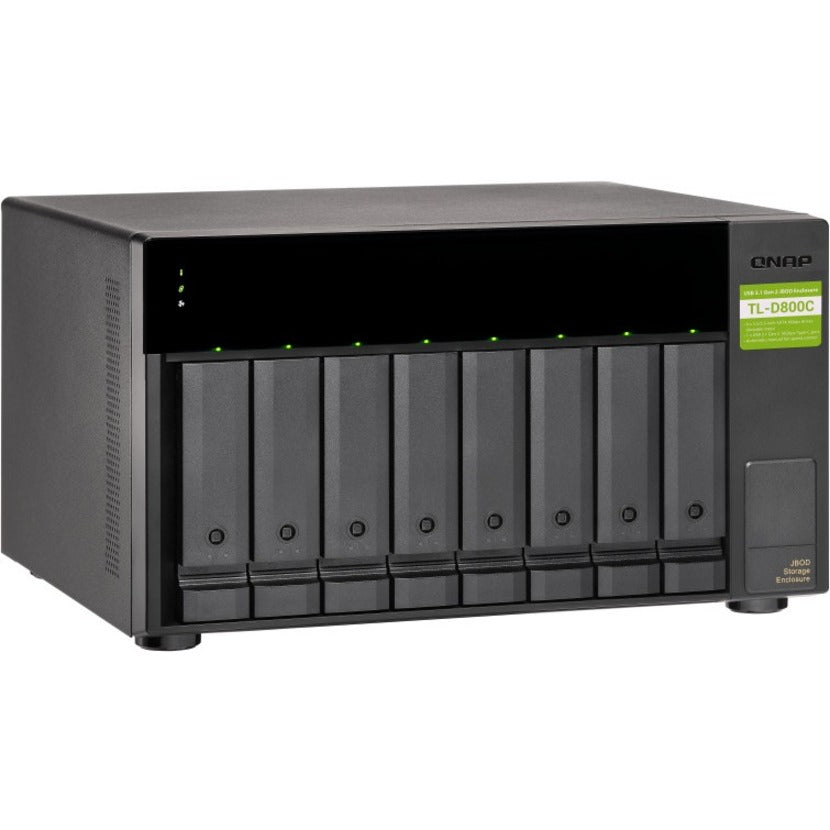 QNAP TL-D800C Drive Enclosure SATA/600 - USB 3.2 (Gen 2) Type C Host Interface Tower TL-D800C-US