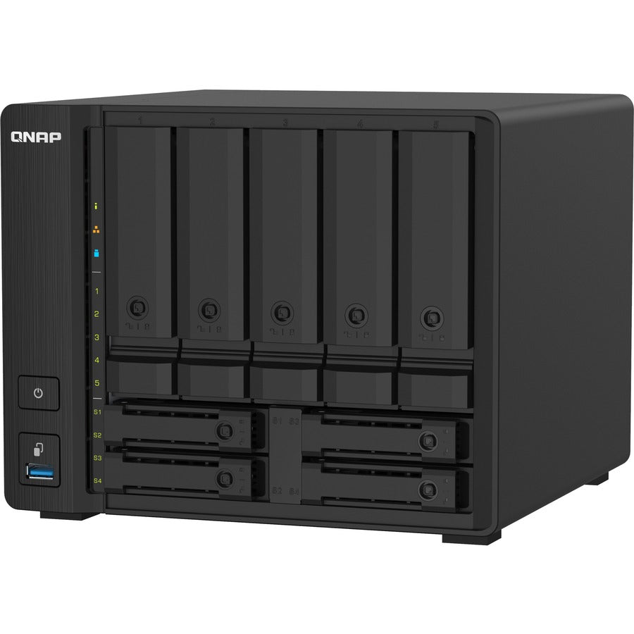 NAS QNAP compact à 9 baies avec 10 GbE SFP+ et 2,5 GbE pour des applications de fichiers plus fluides TS-932PX-4G-US
