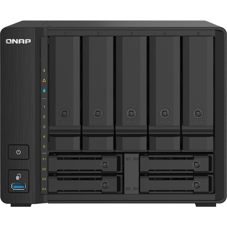 NAS QNAP compact à 9 baies avec 10 GbE SFP+ et 2,5 GbE pour des applications de fichiers plus fluides TS-932PX-4G-US