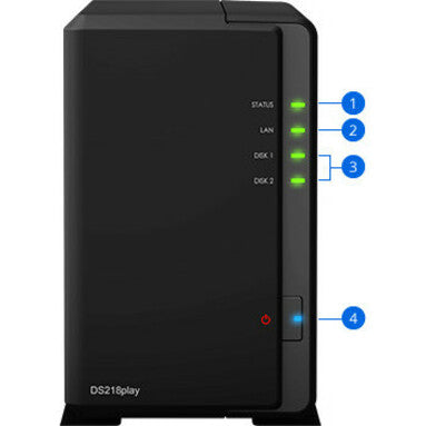 Synology DiskStation DS218play Système de stockage SAN/NAS DS218PLAY