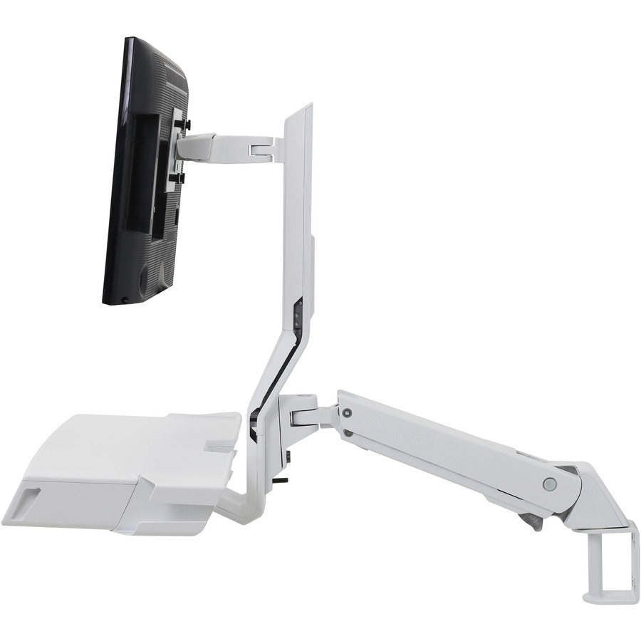 Ergotron StyleView Support mural pour moniteur, lecteur de codes à barres, clavier, repose-poignet, souris - Blanc 45-583-216
