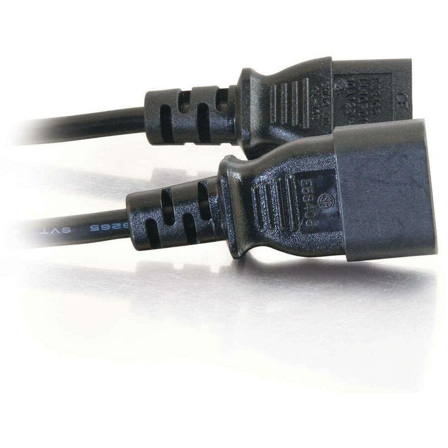 C2G 6ft 16 AWG 250 Volt Computer Power Extension Cord (IEC320C14 to IEC320C13) 29967