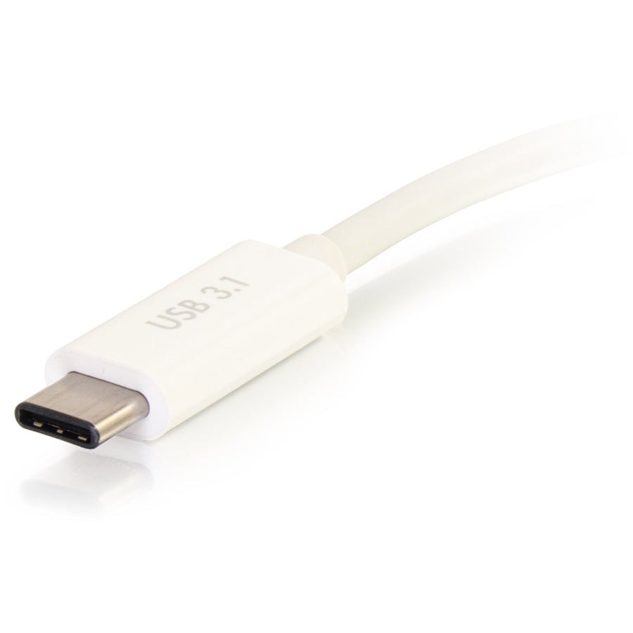 C2G USB-C To HDMI Audio/Video Adapter Converter With Power Delivery - White 29532