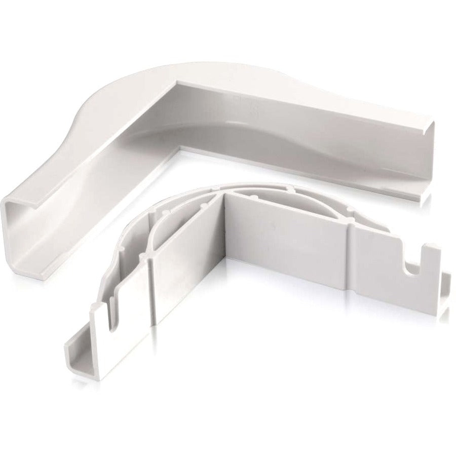 C2G Wiremold Uniduct 2800 Bend Radius Compliant External Elbow White 16069
