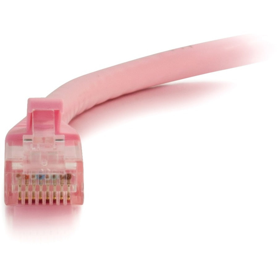 Câble Ethernet C2G 6 pouces Cat6 - Sans accroc non blindé (UTP) - Rose 00960