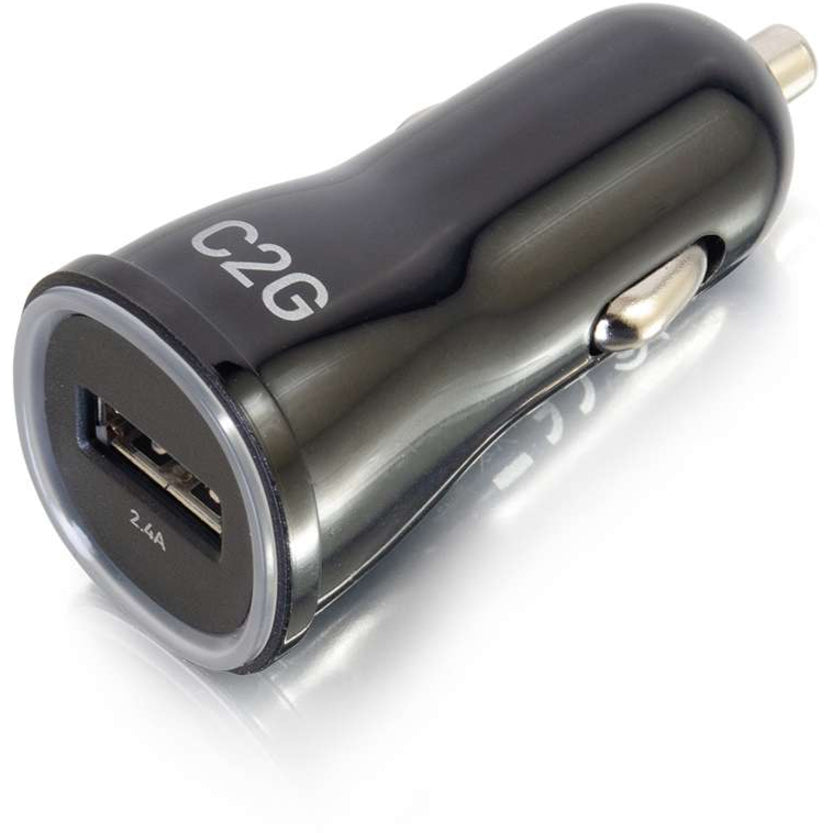 C2G 1-Port USB Car Charger, 2.4A Output 21068