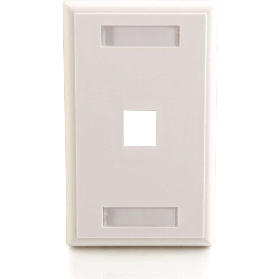 C2G 1 Socket Keystone Network/Multimedia Faceplate 03410