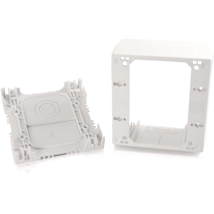 C2G Wiremold Uniduct Double Gang Extra Deep Junction Box White 16087