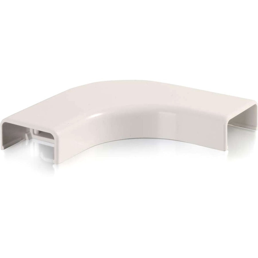 C2G Wiremold Uniduct 2800 Coude plat conforme au rayon de courbure Blanc brouillard 16099