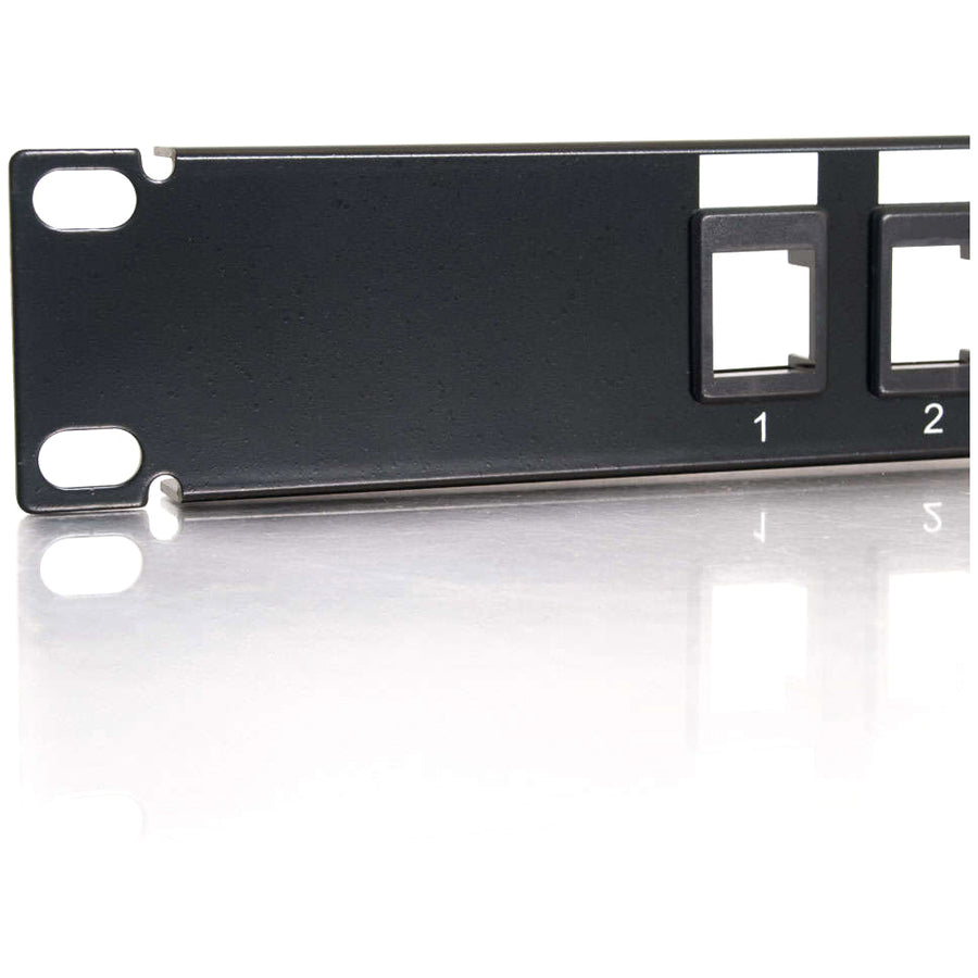 Panneau de brassage Keystone/multimédia vierge à 12 ports C2G 03857