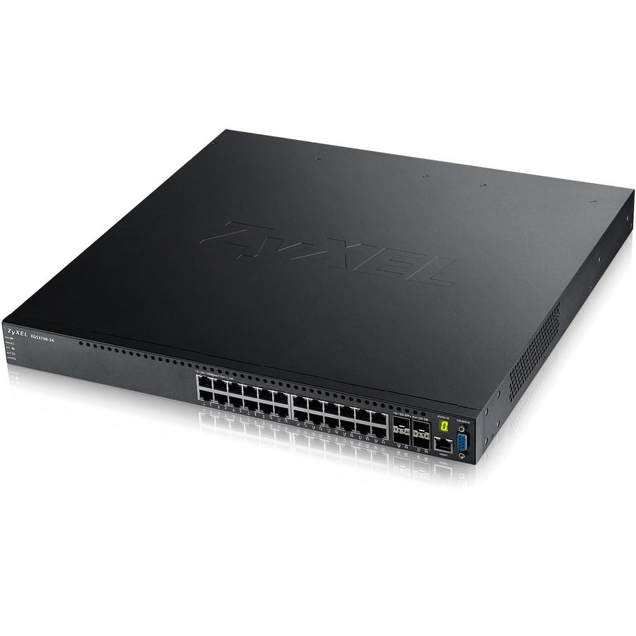 Commutateur ZYXEL 24 ports GbE L2+ avec liaison montante 10GbE XGS3700-24