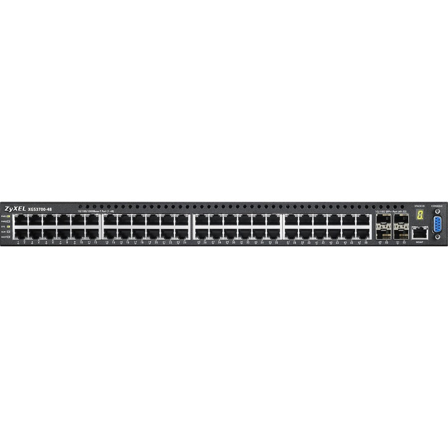 Commutateur ZYXEL 48 ports GbE L2+ avec liaison montante 10GbE XGS3700-48