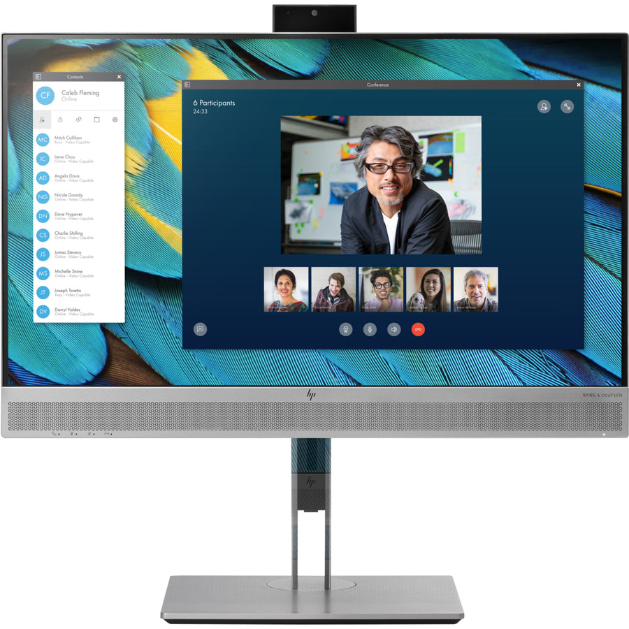 HP Business E243m 23.8" Full HD LED LCD Monitor - 16:9 - Silver, Black 1FH48A8#ABA