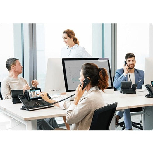 Téléphone IP Yealink VP59 - Avec/sans fil - Avec/sans fil - Bluetooth, Wi-Fi - Sur table, Montage mural - Gris classique VP59G