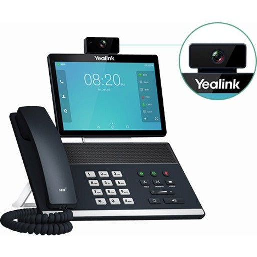 Téléphone IP Yealink VP59 - Avec/sans fil - Avec/sans fil - Bluetooth, Wi-Fi - Sur table, Montage mural - Gris classique VP59G