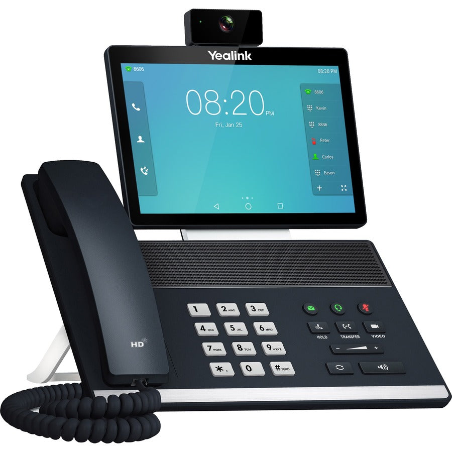 Téléphone IP Yealink VP59 - Avec/sans fil - Avec/sans fil - Bluetooth, Wi-Fi - Sur table, Montage mural - Gris classique VP59G