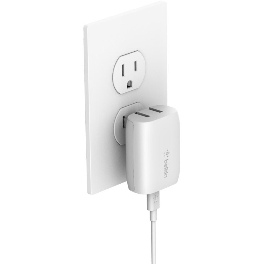 Chargeur mural Belkin BOOST↑CHARGE USB-C 18 W + câble USB-C vers Lightning F7U096DQ04-WHT