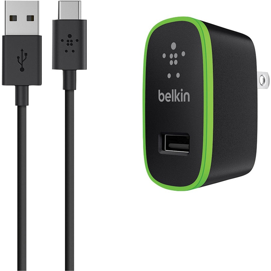 Câble Belkin USB-C vers USB-A avec chargeur domestique universel F7U001TT06-BLK