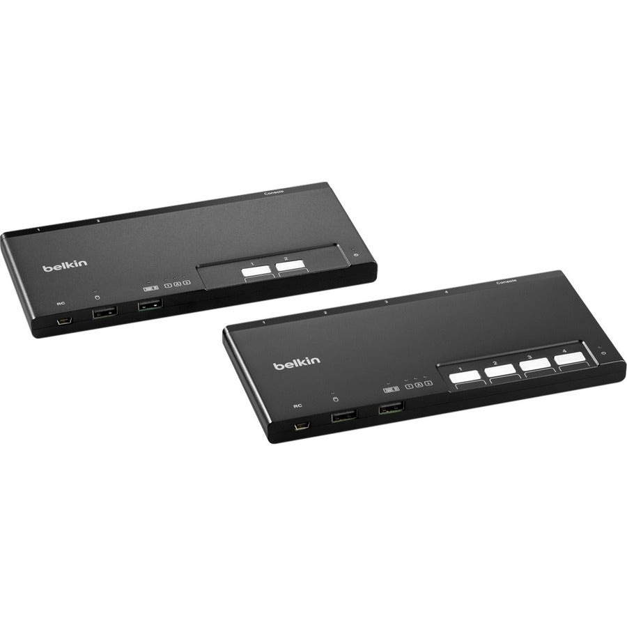 Commutateur KM sécurisé modulaire à 4 ports Belkin PP4.0 avec télécommande F1DN004MOD-KM-4