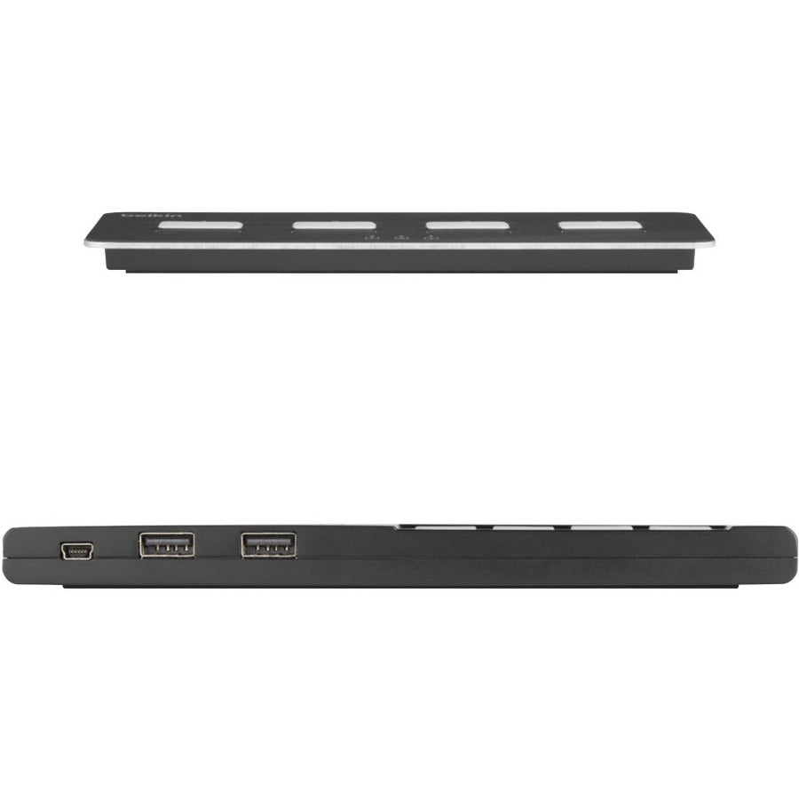 Commutateur KM sécurisé modulaire à 4 ports Belkin PP4.0 avec télécommande F1DN004MOD-KM-4