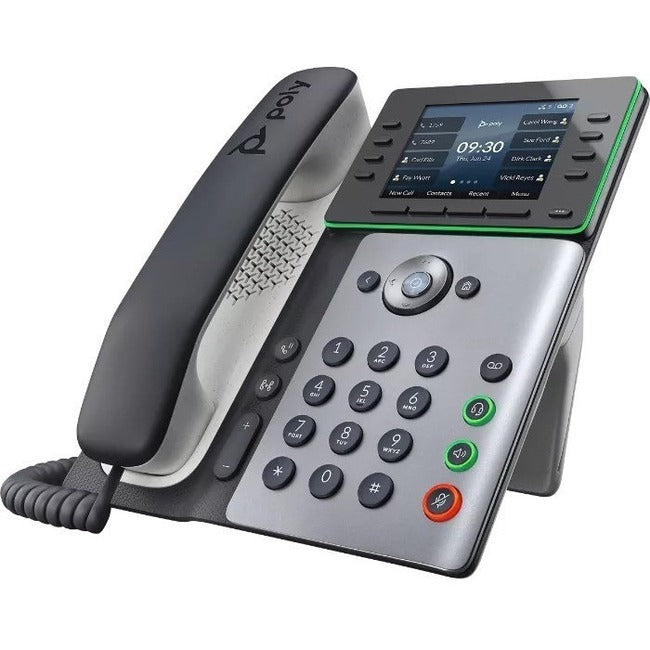 Téléphone IP Poly Edge E350 - Filaire - Filaire - NFC, Wi-Fi, Bluetooth - Bureau, Montage mural - Conforme TAA 2200-87010-025