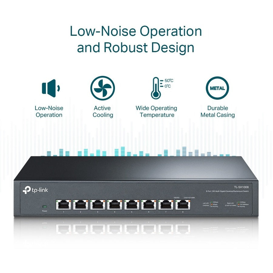 Commutateur non géré multi-Gigabit TP-Link 10G TL-SX1008