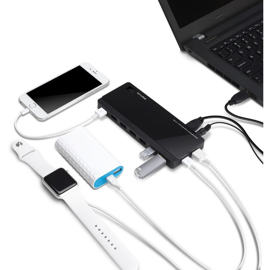 Hub USB TP-Link à 7 ports avec ports de charge d'alimentation à 2 ports UH720