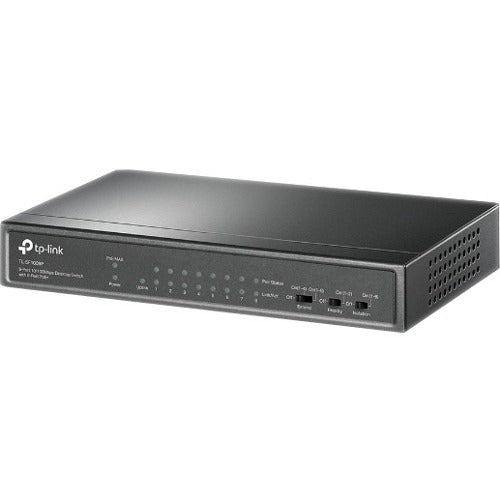 Switch de bureau TP-Link 9 ports 10/100 Mbps avec 8 ports PoE+ TL-SF1009P