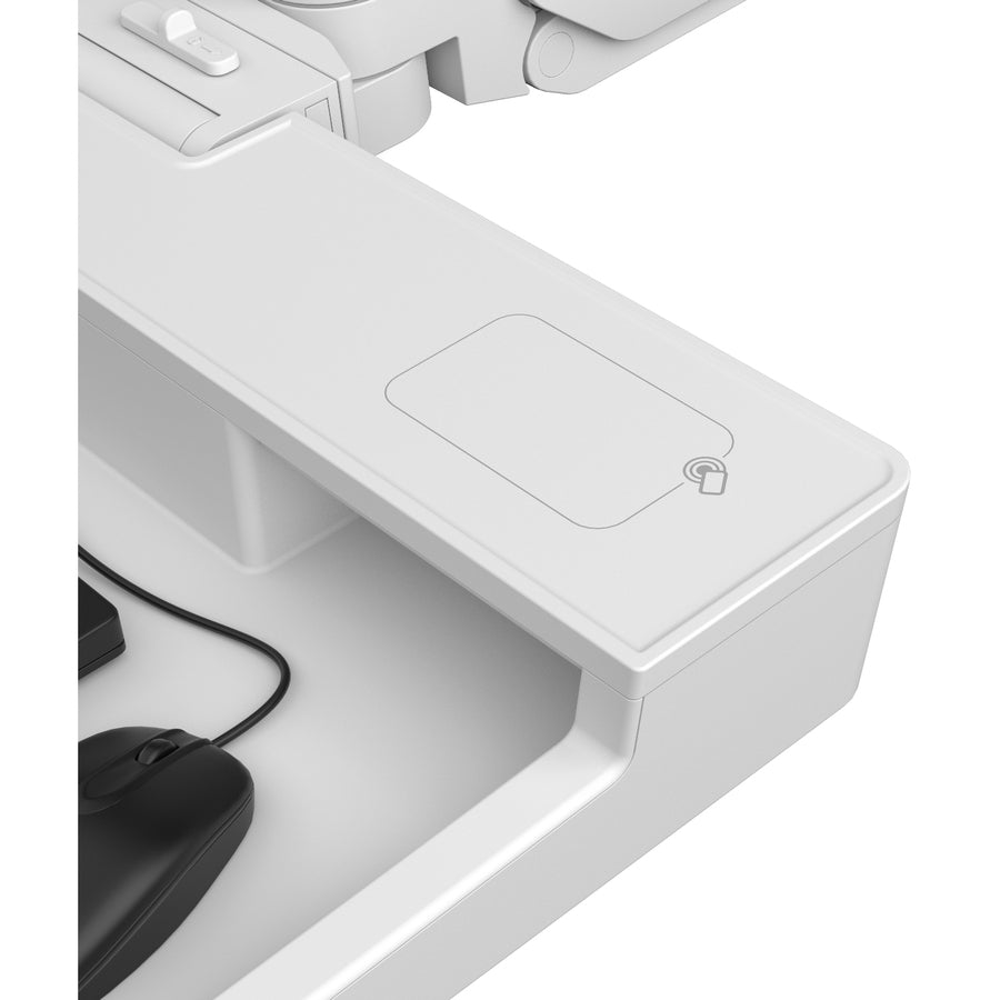 Support mural Ergotron CareFit pour clavier, moniteur, extension de support, écran LCD - Blanc 45-618-251