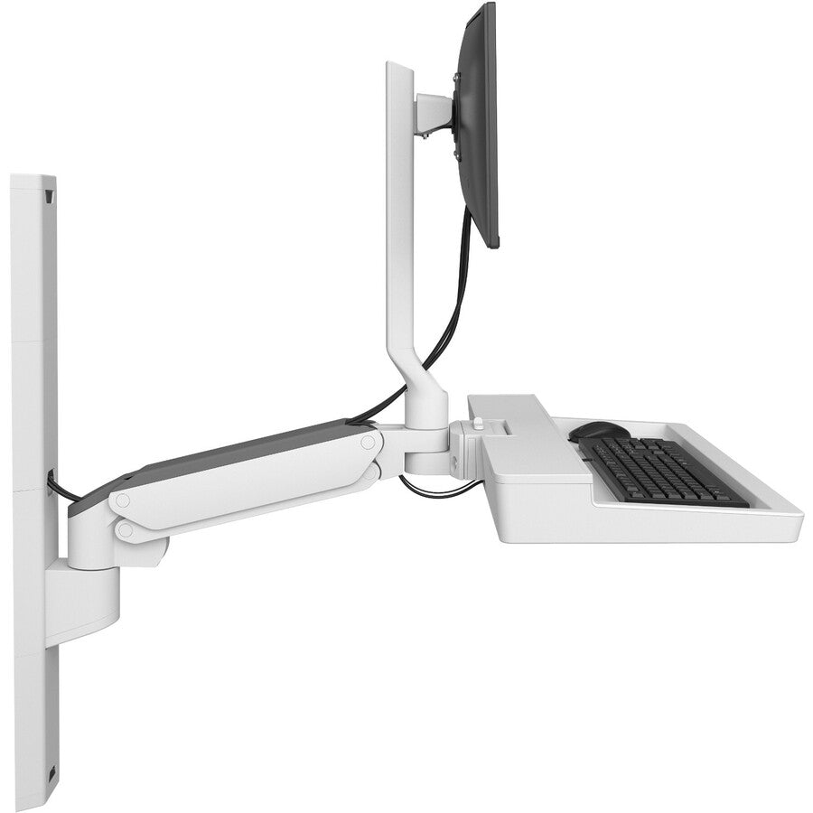 Support mural Ergotron CareFit pour clavier, moniteur, extension de support, écran LCD - Blanc 45-618-251