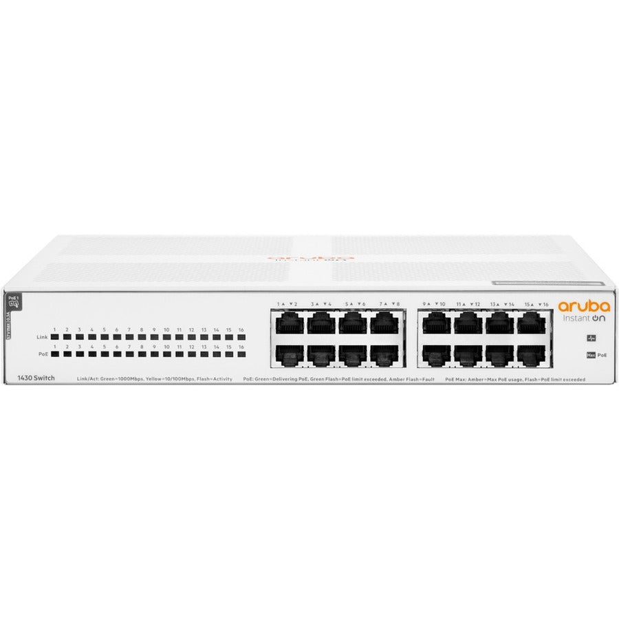 HPE Networking Instant On 1430 16G Class4 PoE 124W Switch R8R48A#ABA