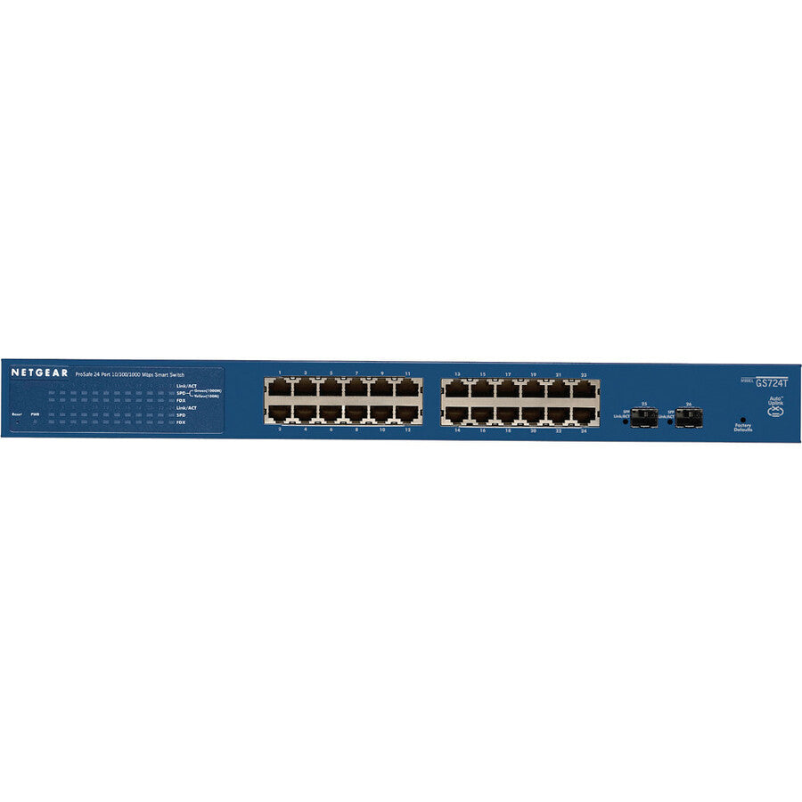 NETGEAR 24-Port Gigabit Smart Switch, GS724Tv4 GS724T-400NAS