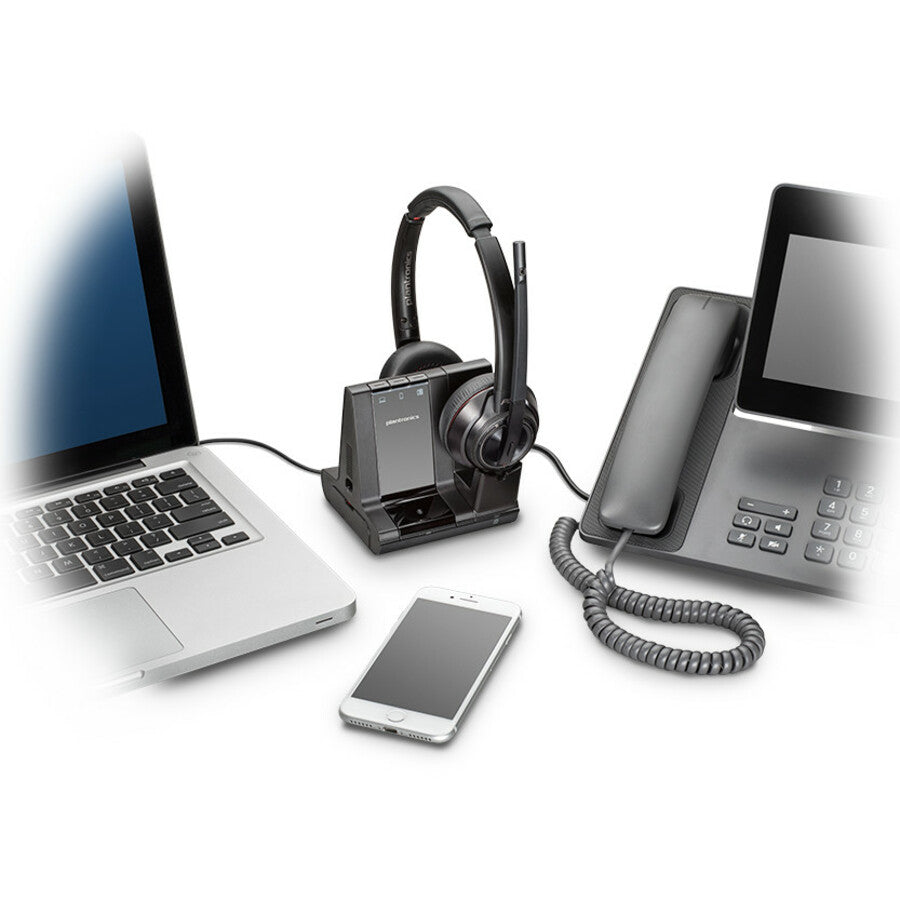 Système de casque Dect sans fil Plantronics Savi série 8200 207325-01
