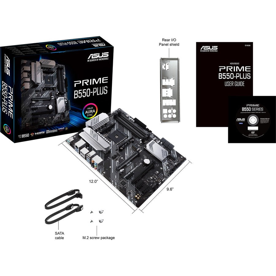 Asus Prime B550-PLUS Desktop Motherboard - AMD Chipset - Socket AM4 - ATX PRIME B550-PLUS