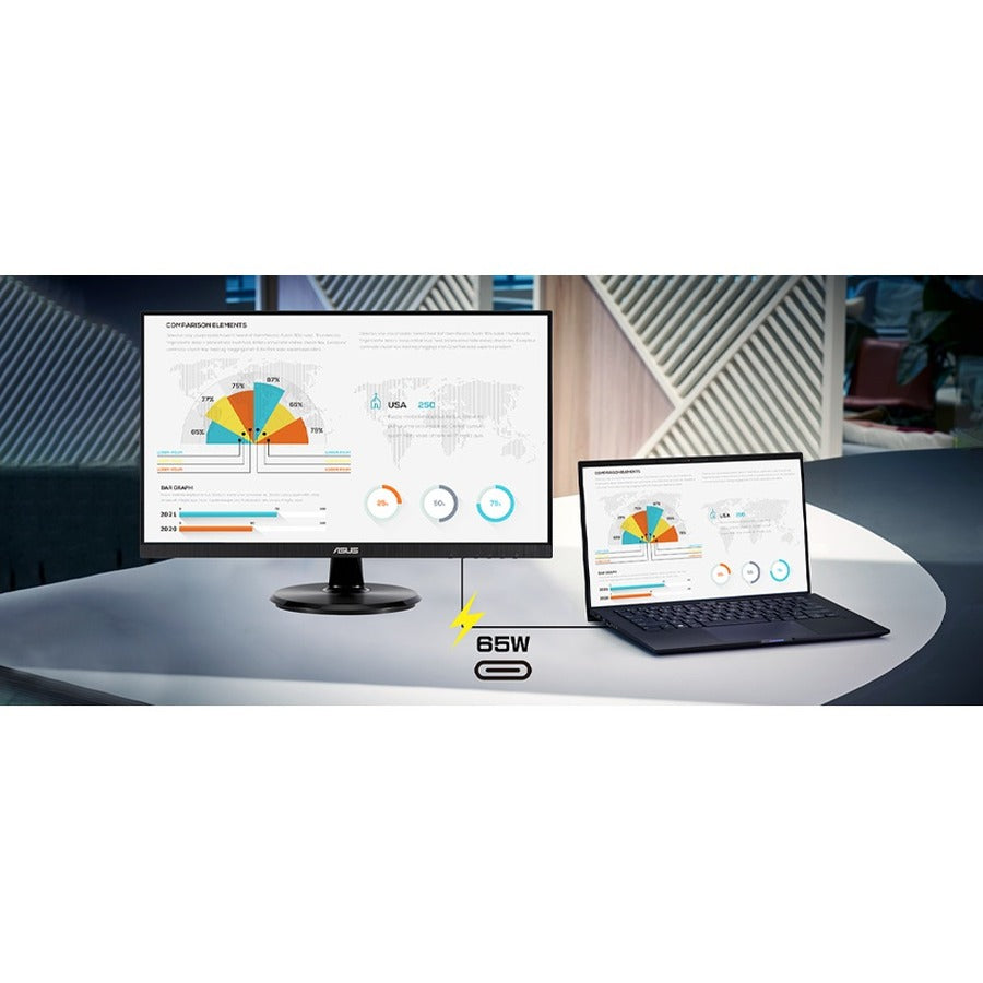 Moniteur LCD LED Full HD Asus VA27DCP 27" - 16:9 - Noir VA27DCP