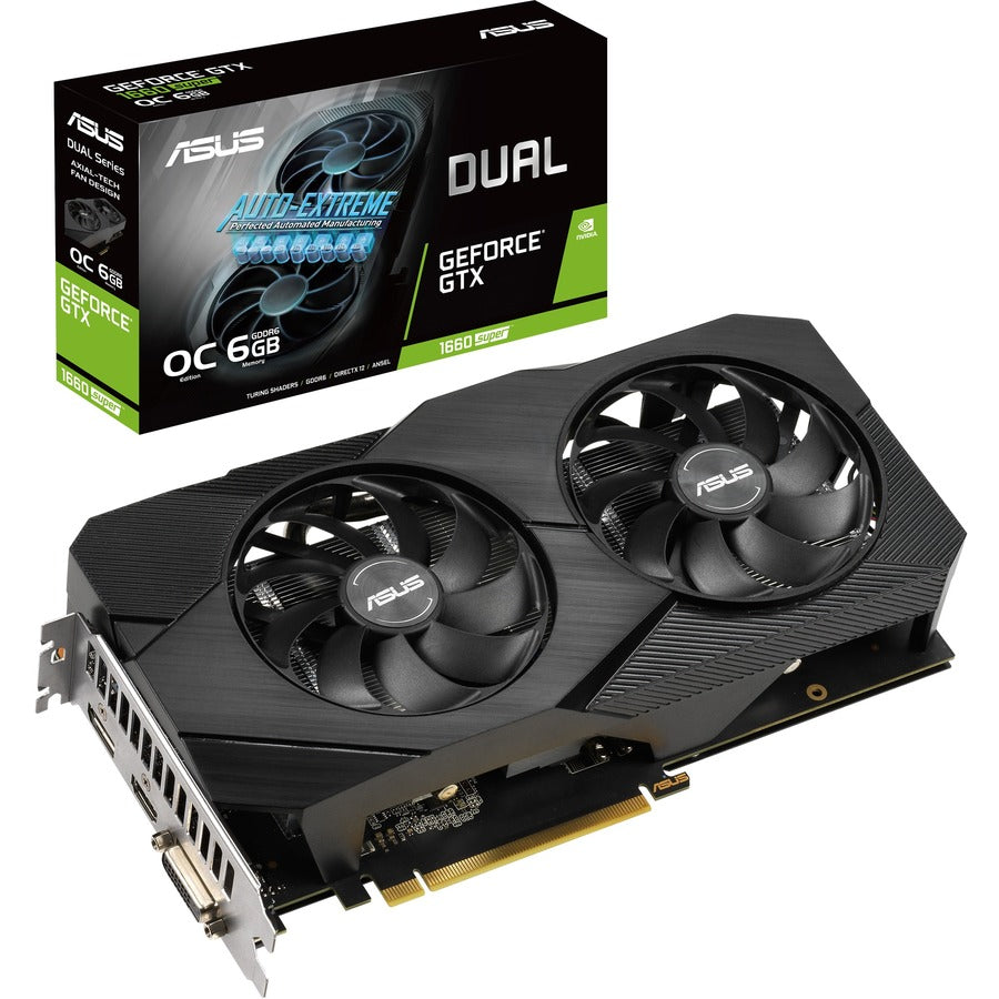 Carte graphique Asus NVIDIA GeForce GTX 1660 SUPER - 6 Go GDDR6 DUAL-GTX1660S-O6G-EVO