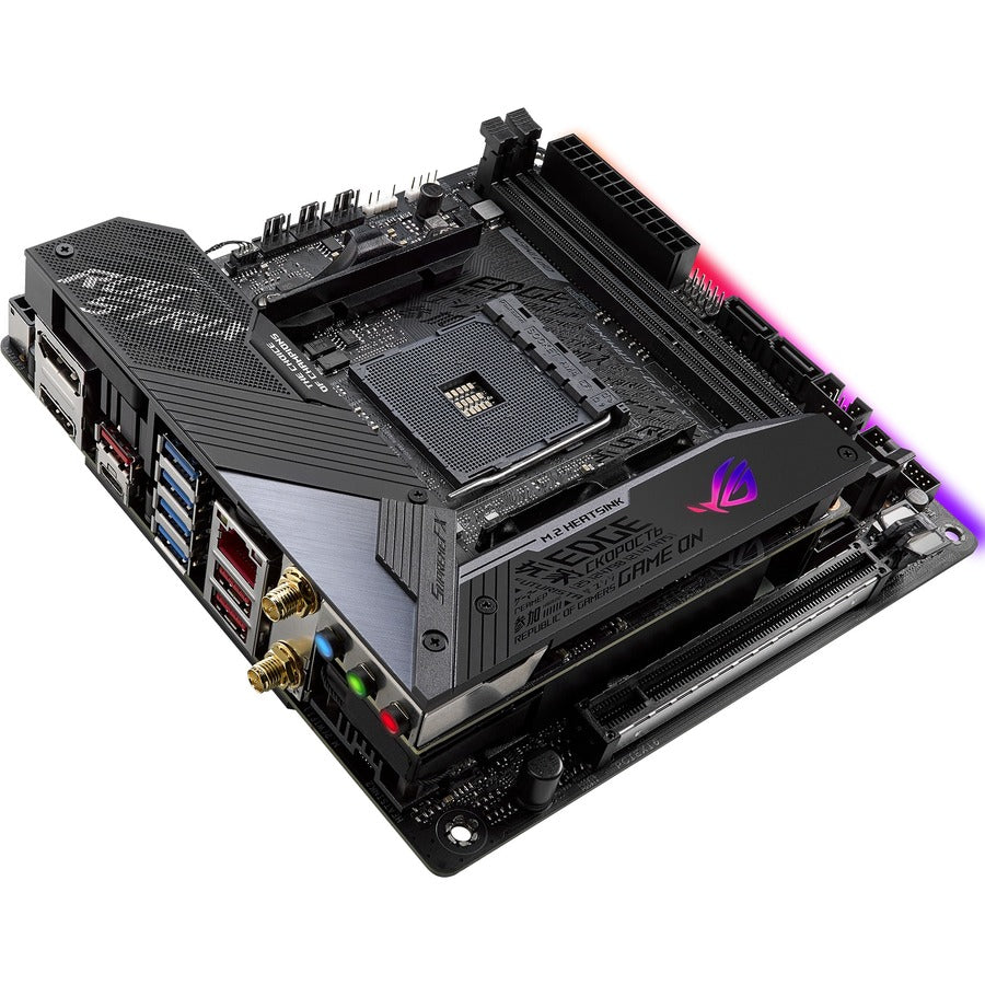 Asus ROG Strix Strix X570-I Gaming Desktop Motherboard - AMD Chipset - Socket AM4 - Mini ITX ROG STRIX X570-I GAMING