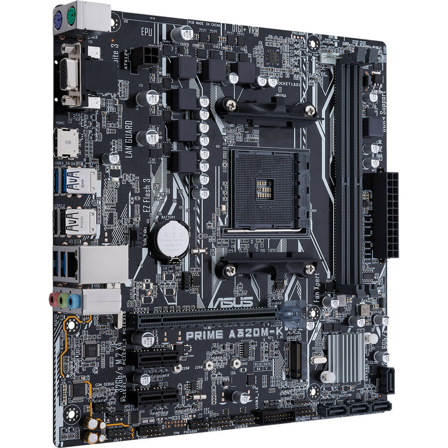 Asus Prime PRIME A320M-K Desktop Motherboard - AMD Chipset - Socket AM4 - Mini ITX PRIME A320M-K
