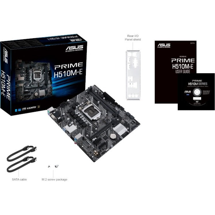 Asus Prime H510M-E Desktop Motherboard - Intel Chipset - Socket LGA-1200 - Micro ATX PRIME H510M-E