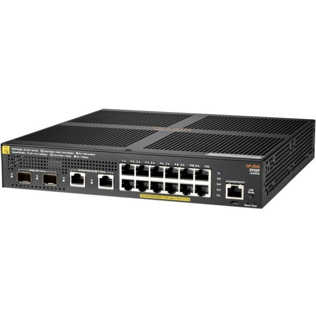 Aruba 2930F 12G PoE+ 2G/2SFP+ Switch JL693A