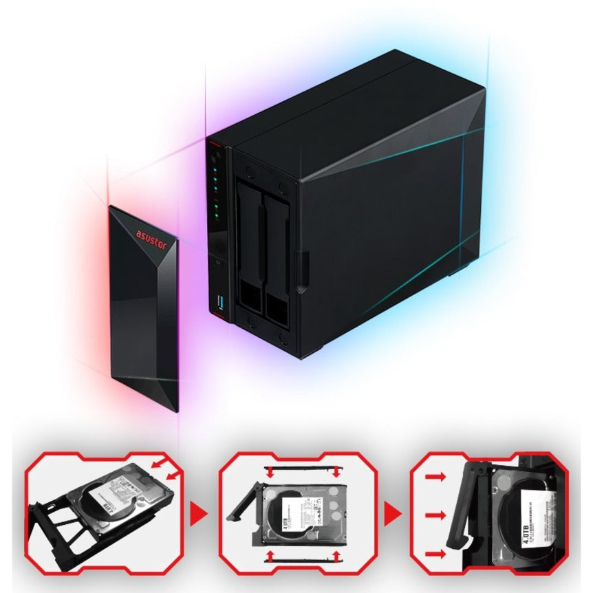 ASUSTOR Nimbustor 2 AS5202T Système de stockage SAN/NAS AS5202T