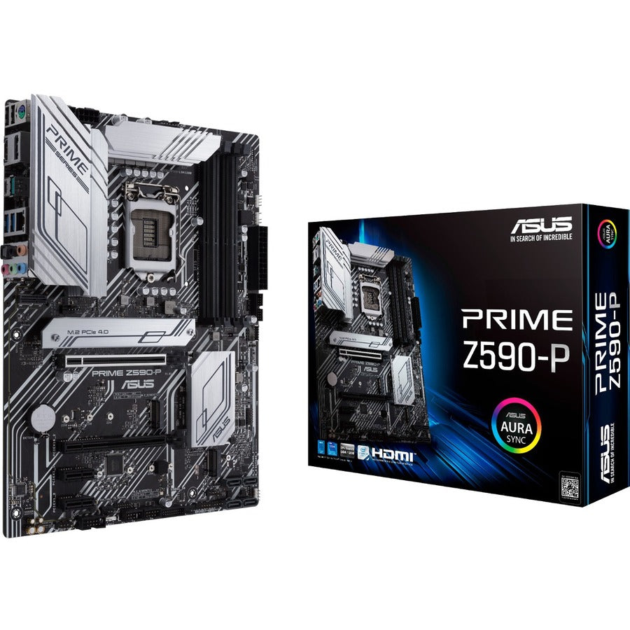 Asus Prime Z590-P Desktop Motherboard - Intel Chipset - Socket LGA-1200 - Intel Optane Memory Ready - ATX PRIME Z590-P