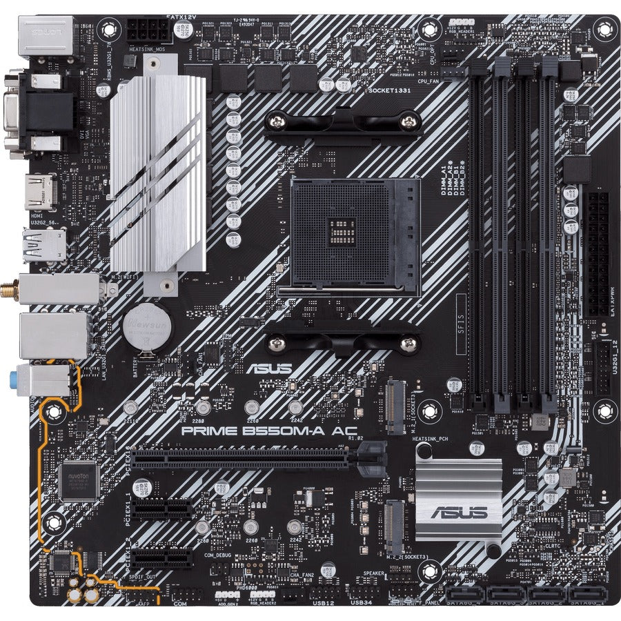 Carte mère de bureau Asus Prime B550M-A AC - Chipset AMD - Socket AM4 - Micro ATX PRIME B550M-A AC