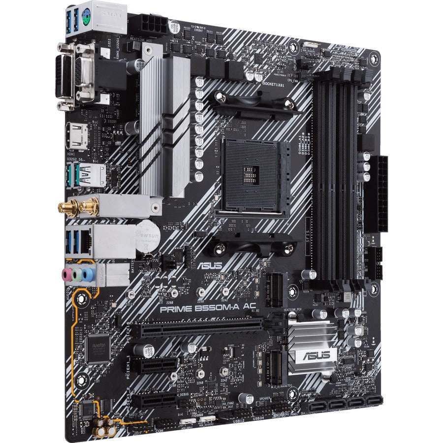 Carte mère de bureau Asus Prime B550M-A AC - Chipset AMD - Socket AM4 - Micro ATX PRIME B550M-A AC