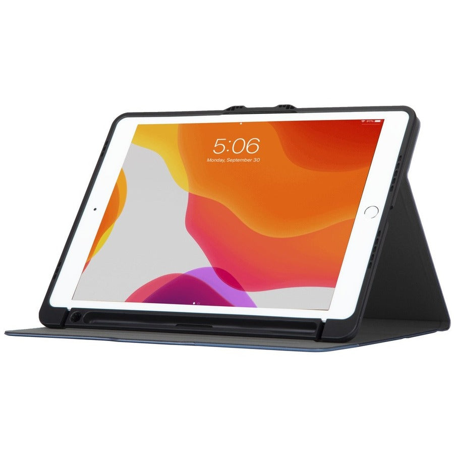 Targus Versavu THZ86302GL Carrying Case (Folio) for 10.2" to 10.5" Apple iPad (7th Generation), iPad (8th Generation), iPad (9th Generation), iPad Air, iPad Pro Tablet - Blue THZ86302GL