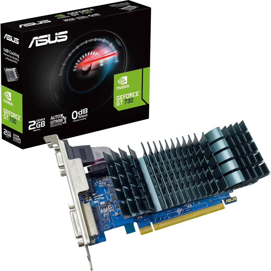 Asus NVIDIA GeForce GT 730 Graphic Card - 2 GB DDR3 SDRAM - Low-profile GT730-SL-2GD3-BRK-EVO