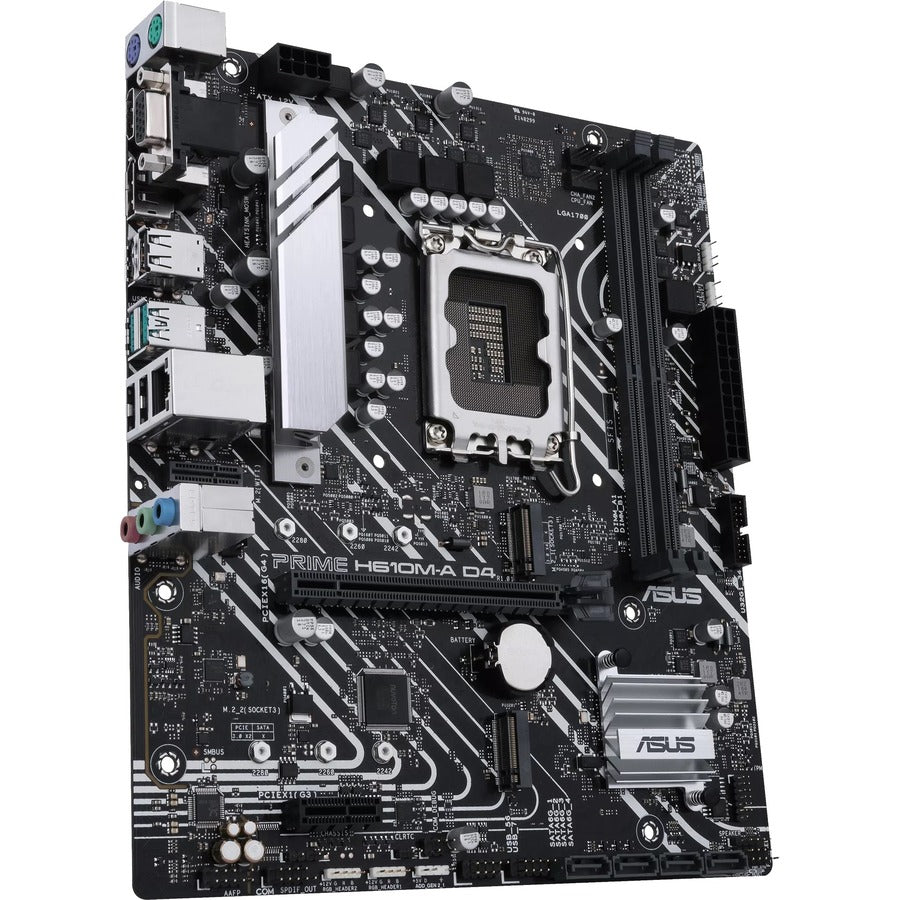 Carte mère de bureau Asus Prime H610M-A D4-CSM - Chipset Intel H610 - Socket LGA-1700 - Micro ATX PRIME H610M-A D4-CSM